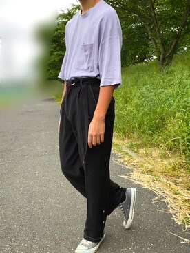 「アイテム（パンツ）」を使った、きょーさん（メンズ・168cm・10代）の春コーディネート