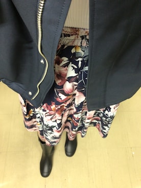 「UNIQLO（ユニクロ）のリブボートネックT（5分袖）（Tシャツ/カットソー）」を使った、yuukiさん（レディース・170cm）の夏コーディネート