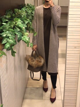 「NETSTAR（ネットスター）のアイテム（ワンピース/ドレス）」を使った、yuukiさん（レディース・170cm）の秋コーディネート