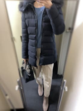 「TATRAS」｜「アイテム（トートバッグ）」を使った、yuukiさん（レディース・170cm）の冬コーディネート