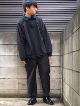 「NUMBER (N)INE（ナンバーナイン）のアイテム（ドレスシューズ）」を使った、ゆ ゆさん（メンズ・170cm）の秋コーディネート