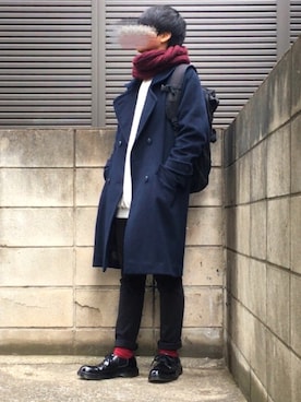 「NUMBER (N)INE（ナンバーナイン）のアイテム（ドレスシューズ）」を使った、ゆ ゆさん（メンズ・170cm）の冬コーディネート