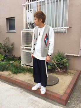 「ORTEGA（オルテガ）のアイテム」を使った、Chuuuさん（メンズ・171cm）の春コーディネート