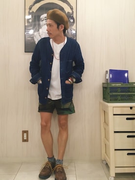 「rinto（リント）のアイテム」を使った、Chuuuさん（メンズ・171cm）の夏コーディネート