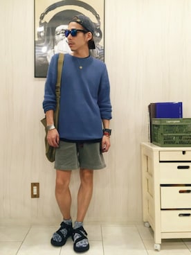 「rinto（リント）のアイテム」を使った、Chuuuさん（メンズ・171cm）の夏コーディネート