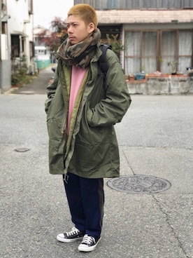 「M65」｜Chuuuさん（メンズ・171cm）の春コーディネート