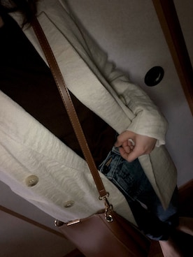 「MOUSSY（マウジー）のMVS SKINNY（デニムパンツ）」を使った、maさん（レディース・156cm）の秋コーディネート