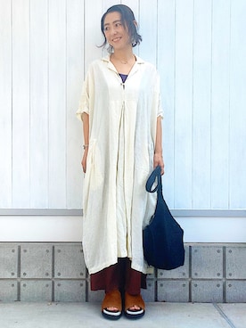 「MARNI（マルニ）のアイテム（シューズ）」を使った、YYYYYSさん（レディース・165cm）の夏コーディネート