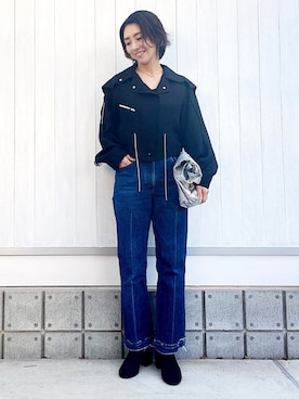 「TOGA PULLA（トーガ　プルラ）のアイテム（ジャケット/アウター）」を使った、YYYYYSさん（レディース・165cm）の秋コーディネート