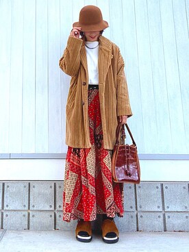 「ボヘミアンズ」｜「アイテム（ジャケット/アウター）」を使った、YYYYYSさん（レディース・165cm）の冬コーディネート