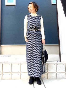 「JOHN SMEDLEY（ジョンスメドレー）のアイテム」を使った、YYYYYSさん（レディース・165cm）の冬コーディネート