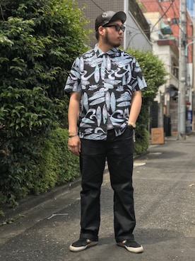 「Schott(ショット)のアイテム(チノパンツ)」を使った、Ryuji Abeさん(メンズ・176cm)の春コーディネート