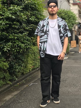 「Schott(ショット)のアイテム(チノパンツ)」を使った、Ryuji Abeさん(メンズ・176cm)の春コーディネート
