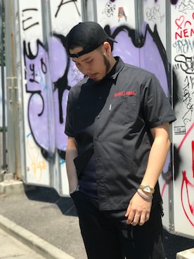 「schott（ショット）のアイテム（帽子）」を使った、Ryuji Abeさん（メンズ・176cm）の春コーディネート