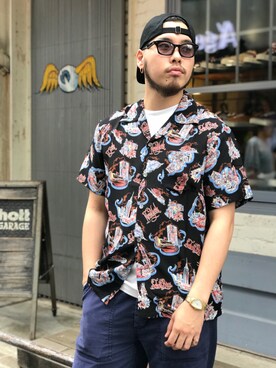 「schott（ショット）のSchott/ショット/ARMY FATIGUE PANTS/アーミー ファティーグ パンツ（その他パンツ）」を使った、Ryuji Abeさん（メンズ・176cm）の春コーディネート