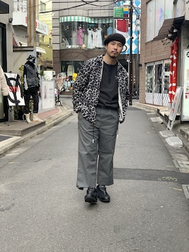 「長袖シャツ」｜Ryuji Abeさん（メンズ・176cm・20代）の冬コーディネート