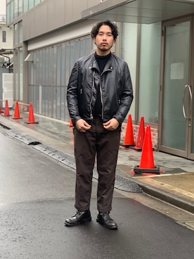 Ryuji Abeさん（メンズ・176cm）の春コーディネート