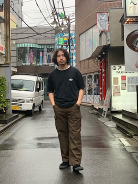 「Schott（ショット）のアイテム（カーゴパンツ）」を使った、Ryuji Abeさん（メンズ・176cm）の夏コーディネート