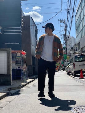 「秋のカフェオレコーデ」｜Ryuji Abeさん（メンズ・176cm）の秋コーディネート