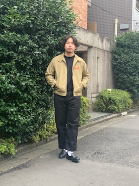 「Schott(ショット)のアイテム(チノパンツ)」を使った、Ryuji Abeさん(メンズ・176cm)の秋コーディネート