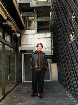 Ryuji Abeさん（メンズ・176cm）の冬コーディネート