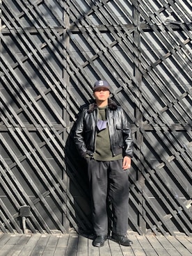 Ryuji Abeさん（メンズ・176cm）の冬コーディネート