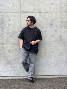 「schott（ショット）のアイテム」を使った、Ryuji Abeさん（メンズ・176cm）の夏コーディネート