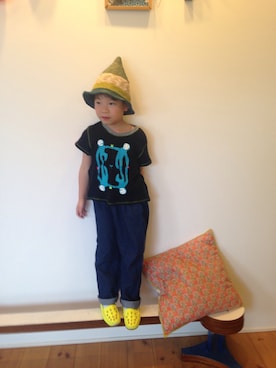 「GWZ（ジーウィズ）のアイテム」を使った、tentenさん（キッズ・120cm）の春コーディネート