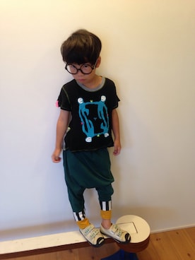 「GWZ（ジーウィズ）のアイテム」を使った、tentenさん（キッズ・120cm）の夏コーディネート