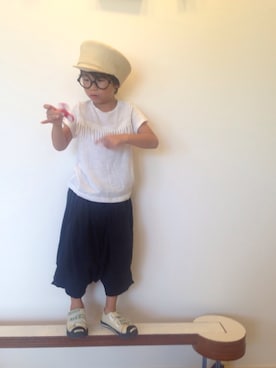 「OLIVE des OLIVE（オリーブデオリーブ）のアイテム」を使った、tentenさん（キッズ・120cm）の夏コーディネート