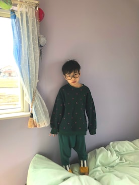 「zozio（ゾジオ）のアイテム」を使った、tentenさん（キッズ・120cm）の春コーディネート