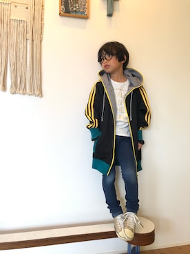 「ラフスタイル」｜「アイテム（その他アウター）」を使った、tentenさん（キッズ・120cm）の夏コーディネート