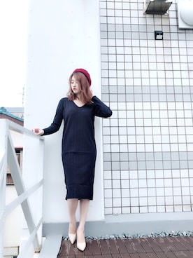 「outfit」｜「アイテム（ワンピース/ドレス）」を使った、miaさん（レディース・163cm）の秋コーディネート