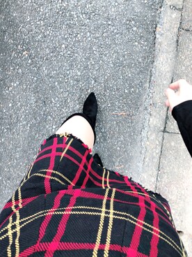 「STUART WEITZMAN（スチュアートワイツマン）のアイテム（ブーツ）」を使った、miaさん（レディース・163cm）の秋コーディネート