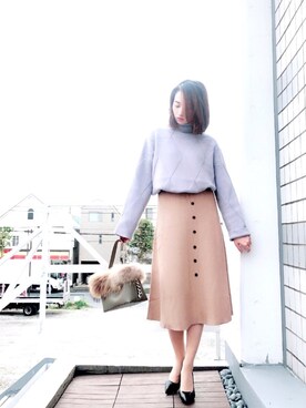 「お目立ちネオンコーデ」｜miaさん（レディース・163cm）の秋コーディネート