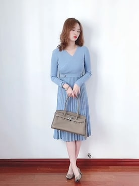 「アイテム（ワンピース/ドレス）」を使った、miaさん（レディース・163cm・20代）の秋コーディネート