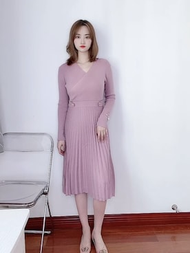 「アイテム（ワンピース/ドレス）」を使った、miaさん（レディース・163cm・20代）の秋コーディネート