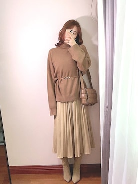 miaさん（レディース・163cm）の冬コーディネート