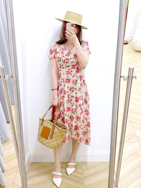 「アイテム（ワンピース/ドレス）」を使った、miaさん（レディース・163cm・20代）の春コーディネート