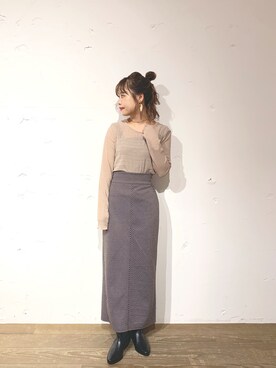 ジャガードタイトスカートを使った人気ファッションコーディネート - WEAR