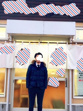 「MACKINTOSH PHILOSOPHY（ﾏｯｷﾝﾄｯｼｭ ﾌｨﾛｿﾌｨｰ）のアイテム（セットアップ）」を使った、Hirokiさん（メンズ・179cm）の冬コーディネート