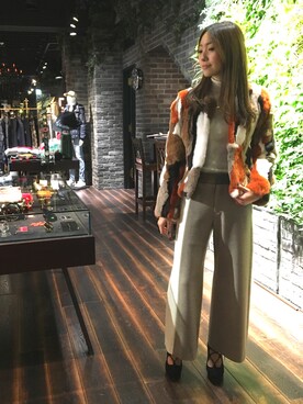 「M/M ATTACHMENT（エムエムアタッチメント）のアイテム（パンツ）」を使った、NATSUさん（レディース・165cm）の冬コーディネート