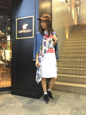 「MSGM（エムエスジーエム）のアイテム（ワンピース/ドレス）」を使った、NATSUさん（レディース・165cm）の春コーディネート