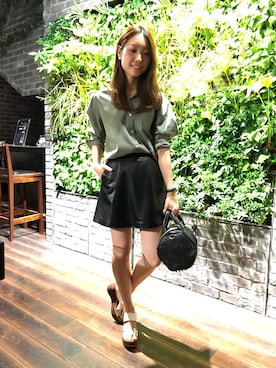 「alexanderwang（アレキサンダーワン）のアイテム」を使った、NATSUさん（レディース・165cm）の春コーディネート