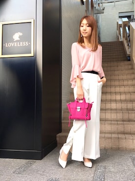 「GUILD PRIME（ギルドプライム）のアイテム」を使った、NATSUさん（レディース・165cm）の春コーディネート