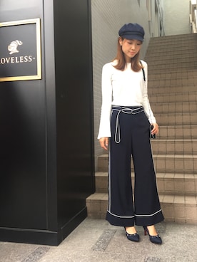 「GUILD PRIME（ギルドプライム）のアイテム」を使った、NATSUさん（レディース・165cm）の夏コーディネート