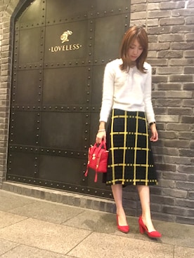 「LOVELESS（ラブレス）のアイテム」を使った、NATSUさん（レディース・165cm）の秋コーディネート