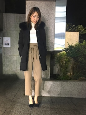 「GUILD PRIME（ギルドプライム）のアイテム」を使った、NATSUさん（レディース・165cm）の秋コーディネート