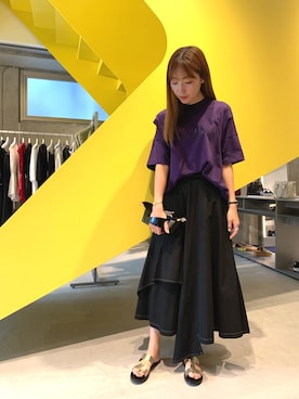 「UJOH（ウジョー）のアイテム」を使った、NATSUさん（レディース・165cm）の夏コーディネート