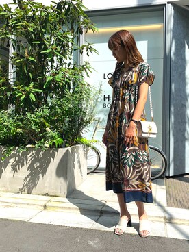 「JW Anderson（ジェイダブリューアンダーソン）のアイテム（バッグ）」を使った、NATSUさん（レディース・165cm）の夏コーディネート
